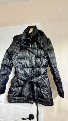 BURBERRY Brit Woman s Long Down Puffer Hooded Coat - Size L