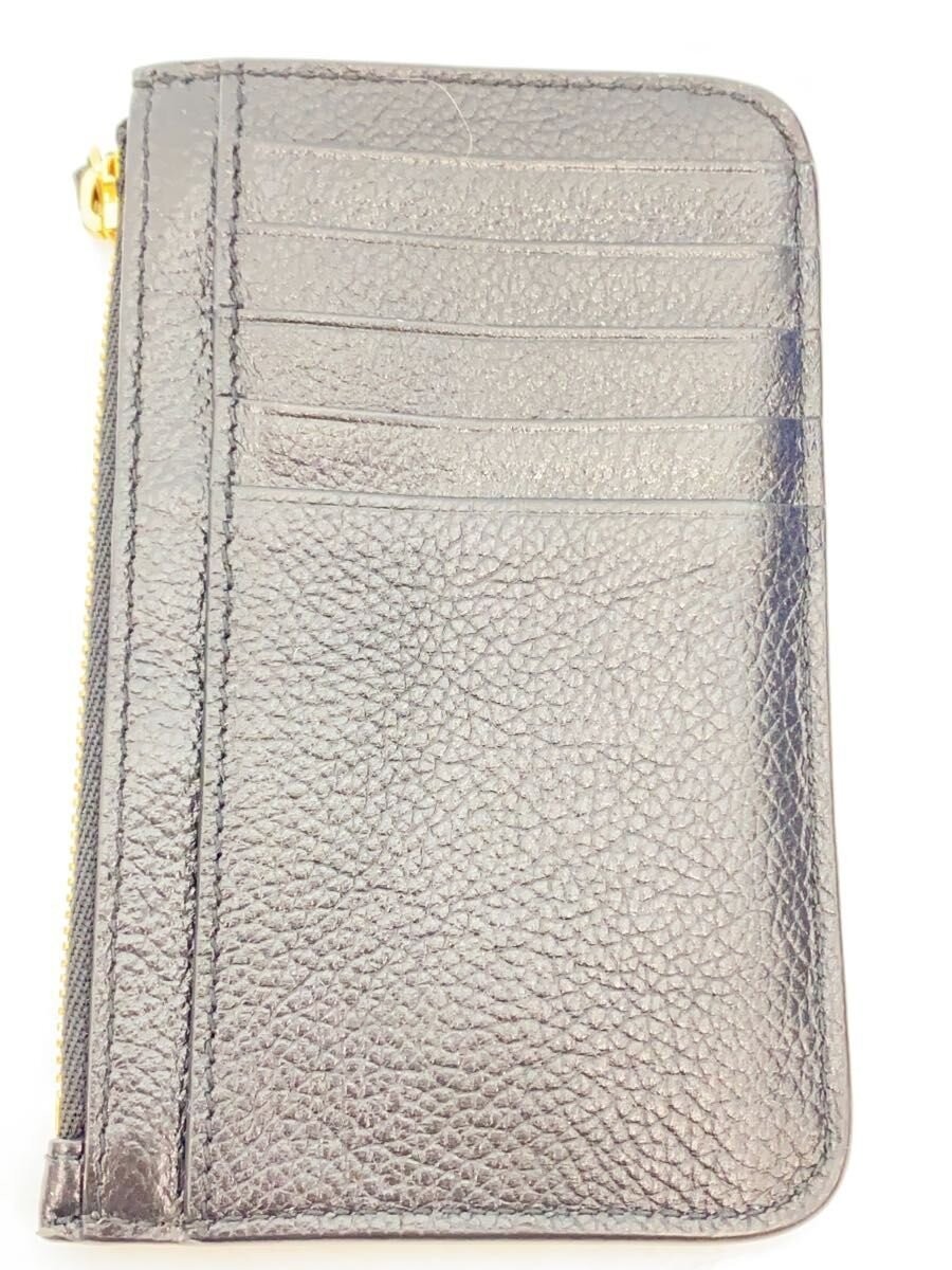 BALENCIAGA Card Case Leather Black Men's thumbnail 4