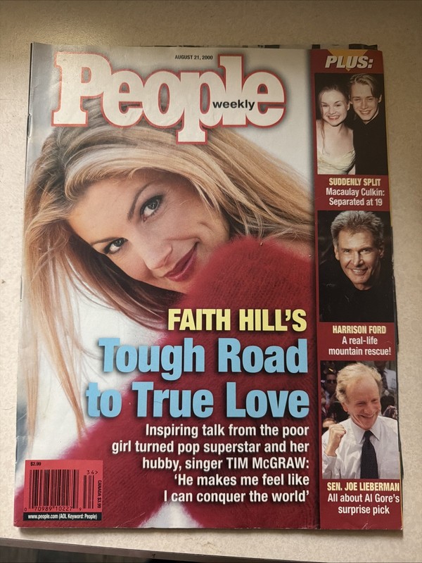 PEOPLE WEEKLY MAGAZINE AUGUST 21, 2000 FAITH HILL HARRISON FORD MACAULAY CULKIN