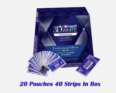 3D Weiß Zähne Whitestrips Luxe   Professionelle Bleaching-Streifen, 10/20  DE