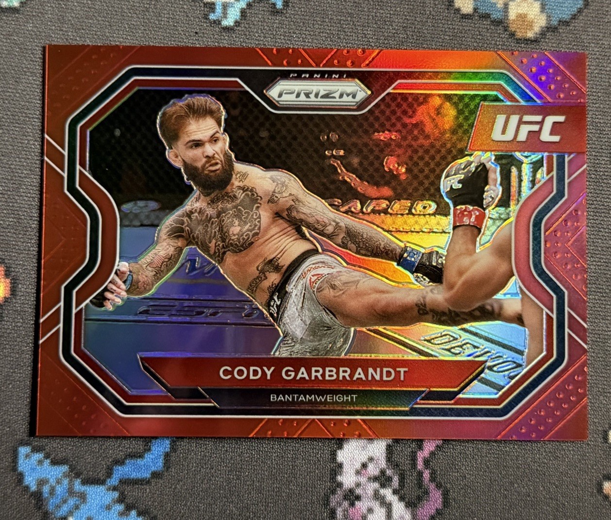 Cody Garbrandt Panini 2021 UFC Prizm Debut Edition Red Prizm /275 Holo #106