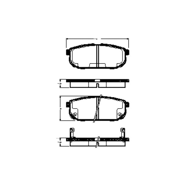 Bremsbelagsatz Scheiben 15,8 Mm Triscan Iam-Expertise FüR U.A. KIA Sorento-image