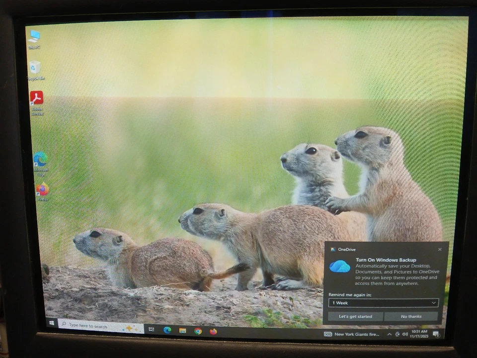 Monitor de computadora vintage Dell M992 19" VGA CRT con PC retro VGA con soporte 04N736 Foto 3 de 4