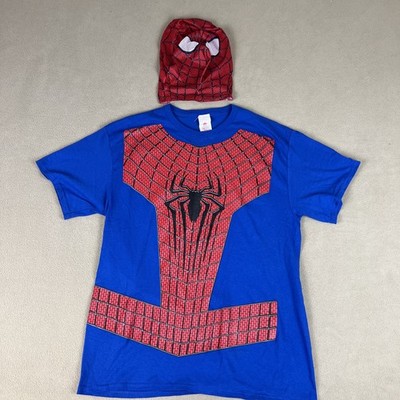 Rubie's Marvel Spider-Man 2 T-Shirt & Mask Costume. Men's Sz Large