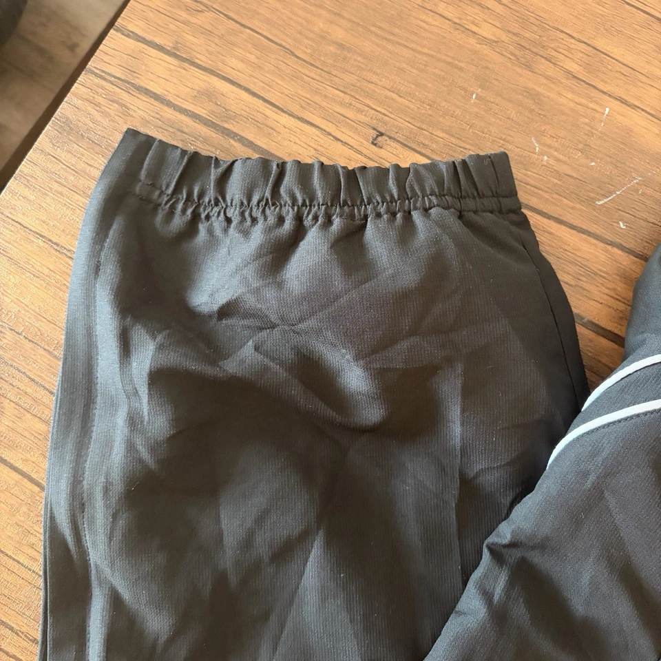 FILA Black Track Pants Elastic Waist Drawstring Size M - Image 2 of 4