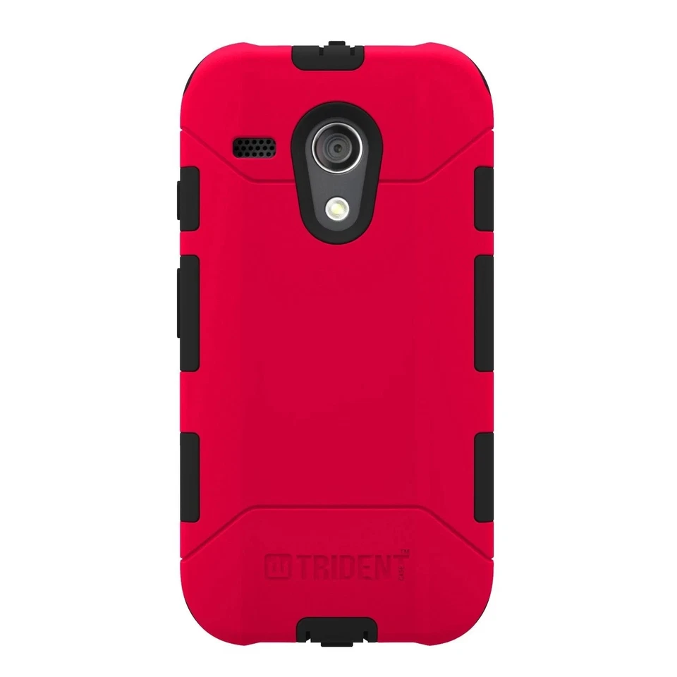 Funda híbrida Trident Aegis roja de doble capa para Motorola Moto G 1ª generación Foto 4 de 4