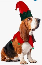 Rubies Costume Christmas Collection Pet Costume, Elf Hat, M/L