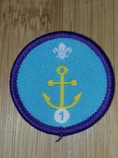 UK Scouting Sea Scout Nautical Skills 1 OLD LOGO