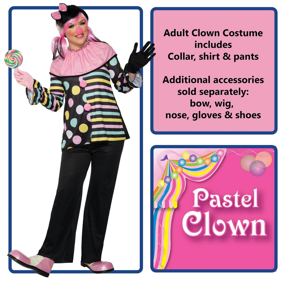 Disfraz de payaso pastel Forum Novedades, como se muestra, estándar Foto 2 de 4