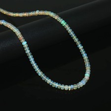 100 Natural Opal Beads Rondelle Opal Beads, White Opal Beads Gift For Dad 6928
