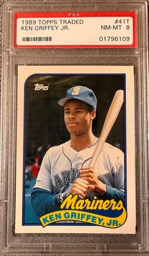 1989 Topps Traded Ken Griffey Jr.  #41T PSA 8 NM-MT