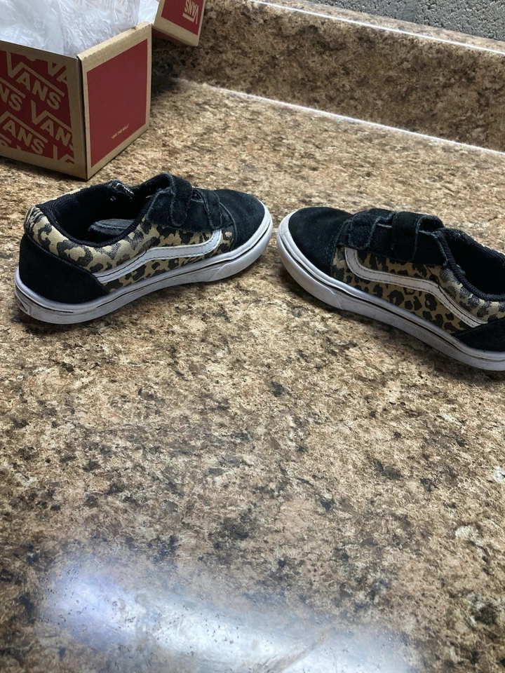 Comfy Cush Old Skool Girls Toddler 9T Leopard/Black - Image 2 of 4