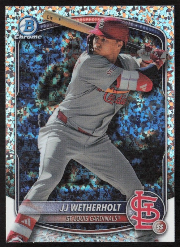 2025 Bowman Chrome Prospects Mini-Diamond Refractor JJ Wetherholt #BCP-241 GS1
