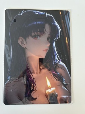 Misato Katsuragi Candle Light Illustration Neon Genesis A5 Board Moyi