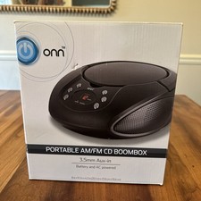 Portable CD Boombox Am/Fm Radio W/ 3.5 mm Aux-in Battery and AC Powered. New