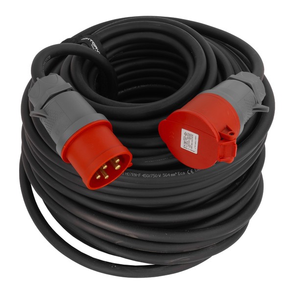 Cee VerläNgerungskabel 25M 400V 16A 5P IP44 Starkstromkabel H07RN-F Onpd 5X4Mm2-image