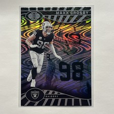 Maxx Crosby Swirls Trophy Collection 2024 Panini Illusions #48 Premium Box