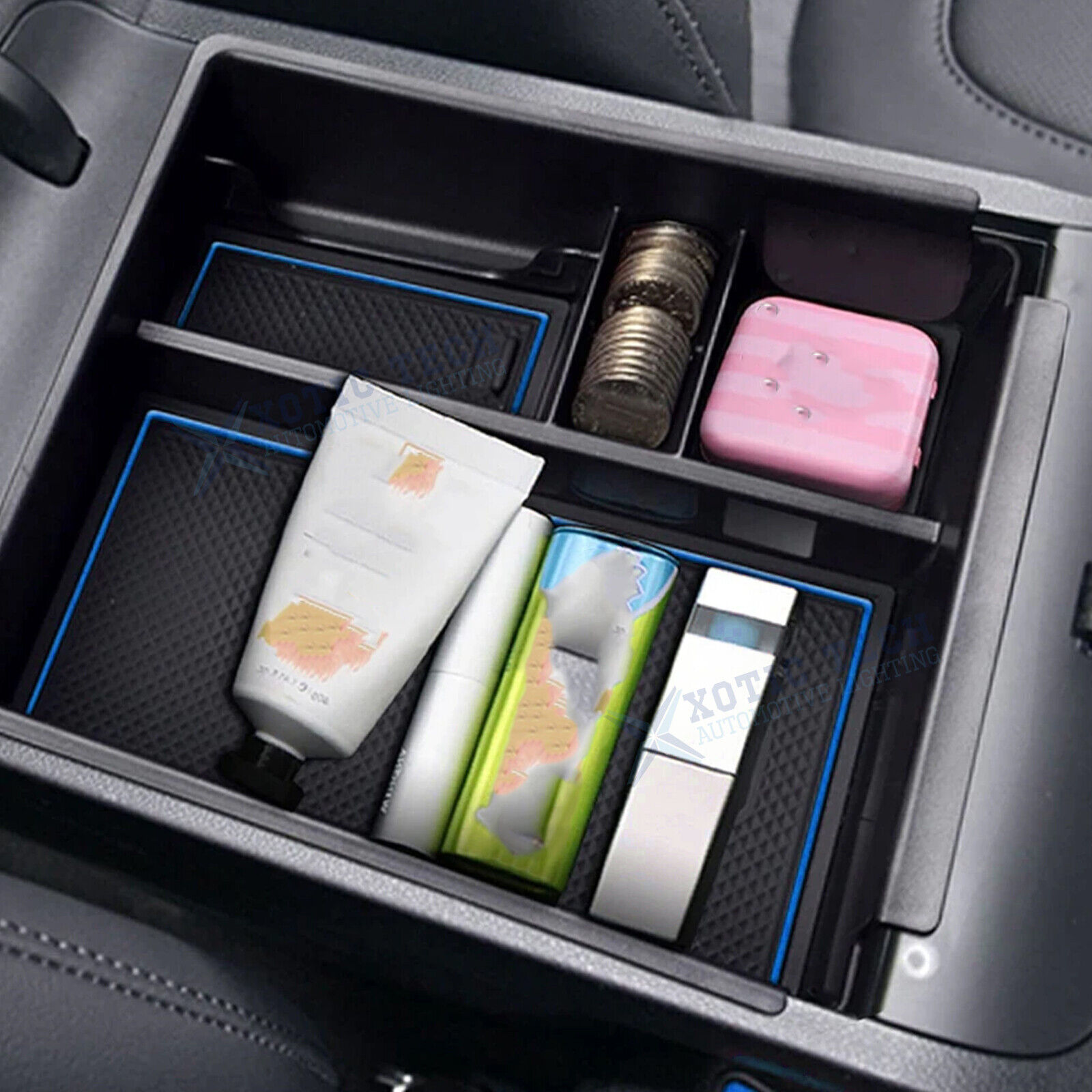For Hyundai Tucson 2022 2023 Armrest Box Coin Storage Box Container Tray Holder