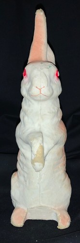 CONTENEDOR VINTAGE DE PASCUA 'YESO SOBRE PAPEL MACHÉ' - OREJAS DE CONEJO/PATAS CRUZADAS - Imagen 2 de 18