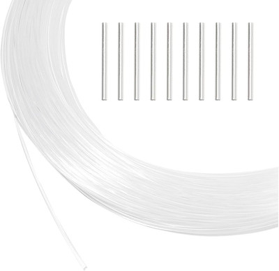 50 Yards Nylon-Memory-Draht Für Hutkrempen, Transparenter Runder Weicher Korsett