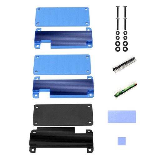 V1 Blau/Blau Aluminium Schale Schutzhülle Pin für Raspberry Pi Zero 2W - Bild 5 von 44