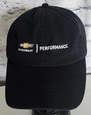 Chevy Performance Hat Black Snapback One Size Cotton Always Chevrolet