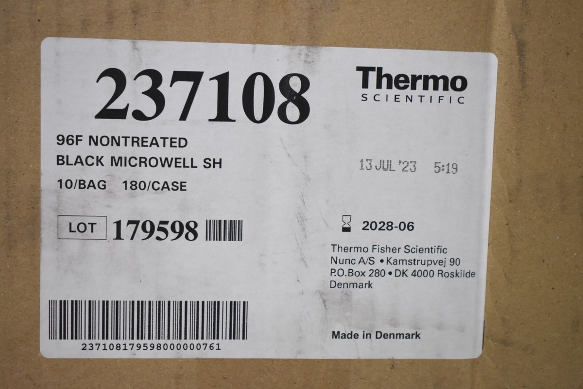 Thermo 237108 Scientific MaxiSorp Microplate 96 Well Black