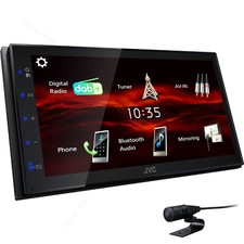 Autoradio Monitor 2 din Schermo Touch DAB Bluetooth USB Aux-In 3 RCA Retrocamera