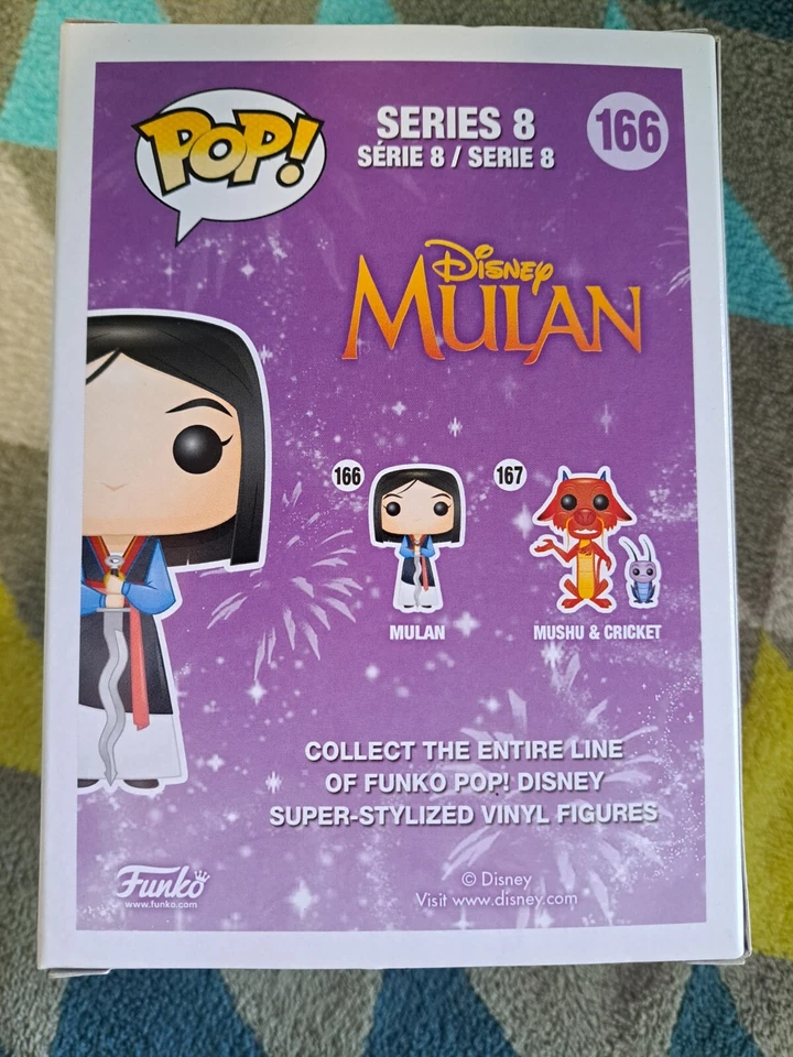 Mulan 166 Pop - Disney - Funko Pop! Винил 2015 сводчатый + протектор - Изображение 3 из 4