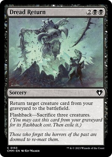Dread Return - Commander Masters CMM - Common - MTG Magic Pack fresh - 第 1/3 張圖片