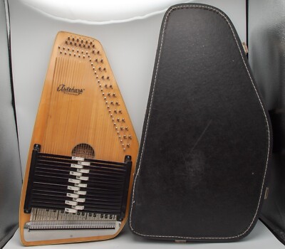 Oscar Schmidt OS-100-15 Professional Series Autoharp w/ Case - Top Crack & Warp