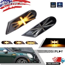 Amber LED Side Marker Signal Lights Lamps For Mini Cooper R55 R56 R57 R58 R59