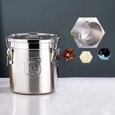 Airtight 6L Stainless Steel Food Storage Canister for Fresh Ingredients