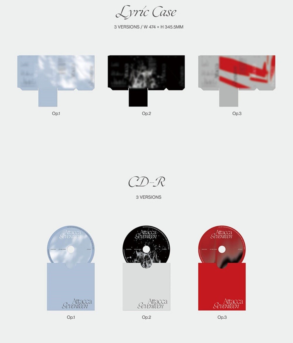 SEVENTEEN 9th Mini Album Attacca Random Ver. CD+P.Book+3p Card+