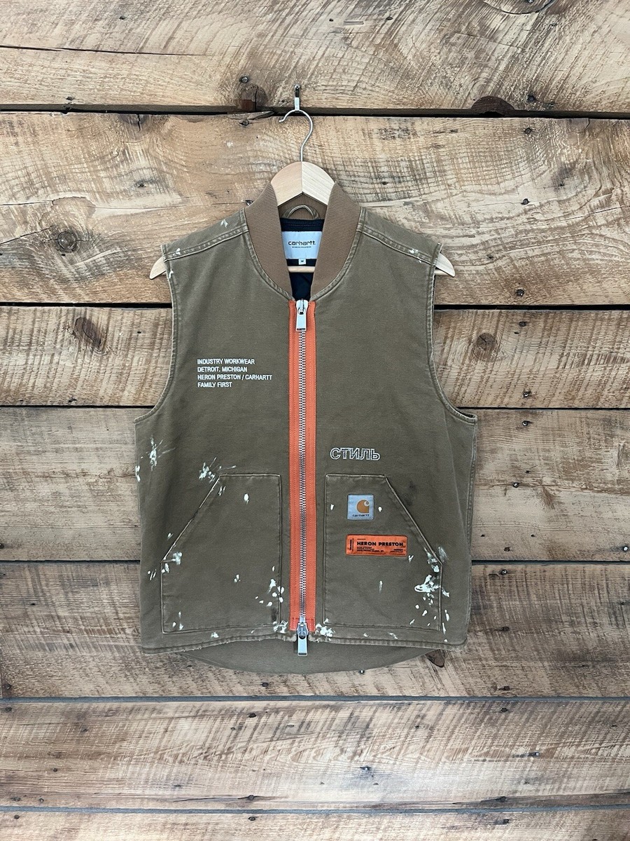 Heron Preston x Carhartt Jacket Vest Set RARE Size Small, Medium