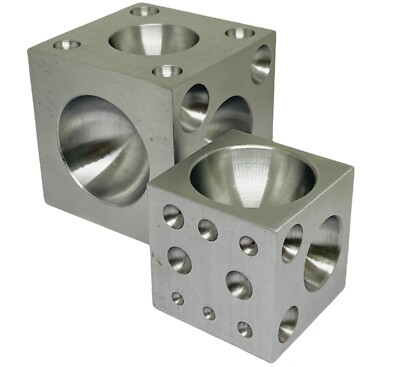 Solid Steel Doming Dapping Block Metal 2'' and 3' Combo Jewelry Making Tool