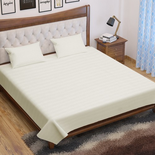 25cm Deep Egyptian Stripe Fitted Sheet Single Double King Super King Size Sheets - Picture 69 of 88