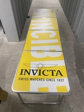 Beer Pong Folding Camping Table 240CM Portable Outdoor Picnic BBQ Aluminium Desk