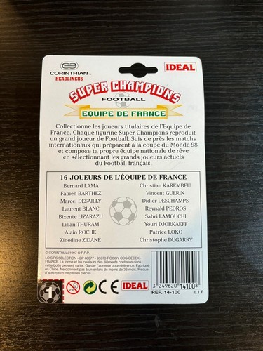 Super Champions Squadra francese ** Zinedine Zidane ** Figura Coppa del Mondo 98 - Foto 2 di 2