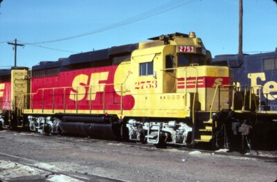 ATSF 2753 GP-30 PHOENIX AZ (SANTA FE) ORIGINAL SLIDE 04-30-89 T14-4 | eBay