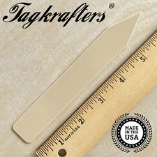 TAN 6" x 7/8" Plastic Plant Labels Heavy Duty Plant Stakes Nursery Tags USA Made
