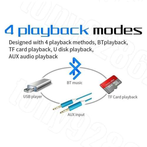 Car Radio Stereo 1Din Bluetooth FM Audio Head MP3/USB/SD/AUX In-Dash Unit Player - Picture 8 of 12