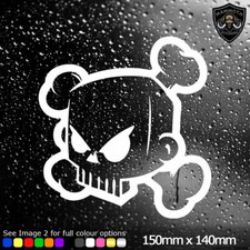 Ken Block Drift Car Sticker JDM DUB Euro Skull Bones Novelty Window Bumper Decal