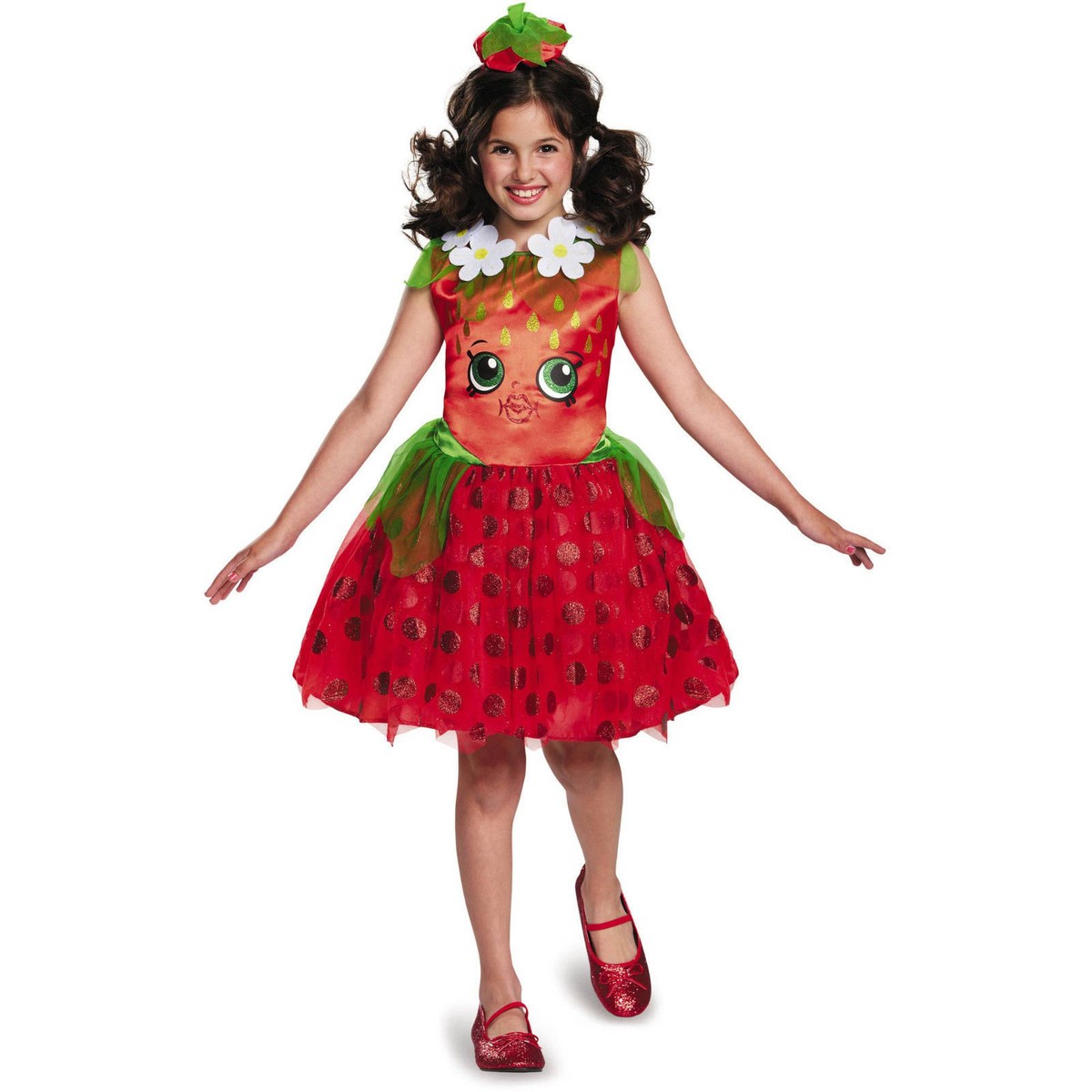Shopkins Strawberry Kiss Child Costume Halloween Dress Up Small 4-6x Girls