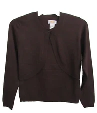 Talbots brown silk blend 2-PC camisole & bolero set size S NWT $136