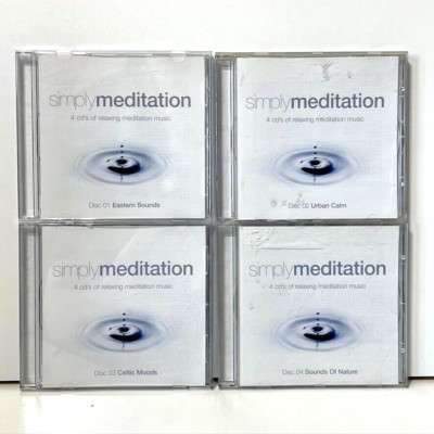 Simply Meditation 4 CD Music Album Collection Eastern Urban Calm Celtic Nature