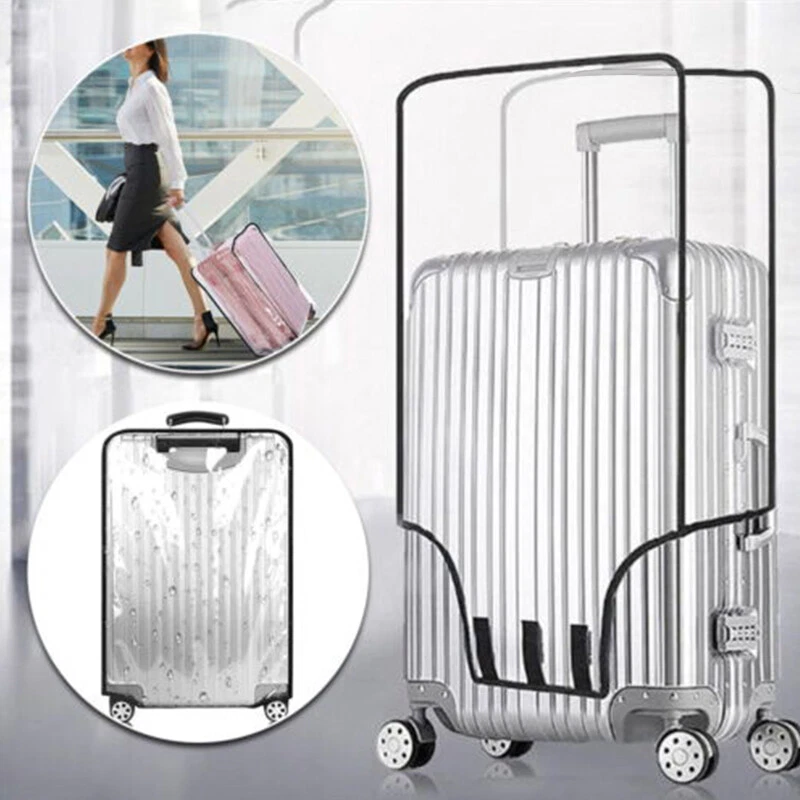 Clear Transparent PVC Plastic Luggage Cover Suitcase Protector Covers 18-30  inch