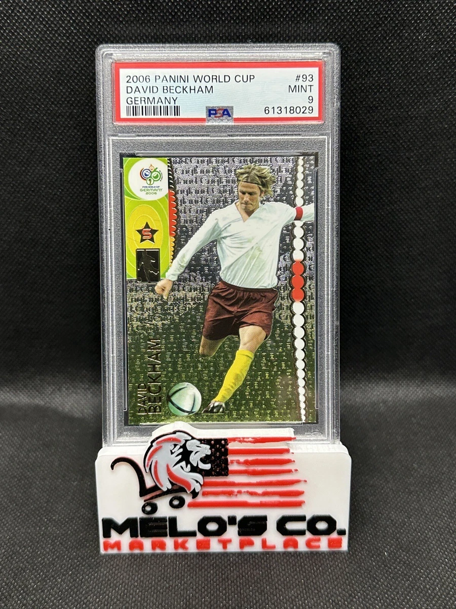 Carte David Beckham Panini Coupe Du Monde 2006 Allemagne #93 - Gradée PSA 9 - État Parfait !