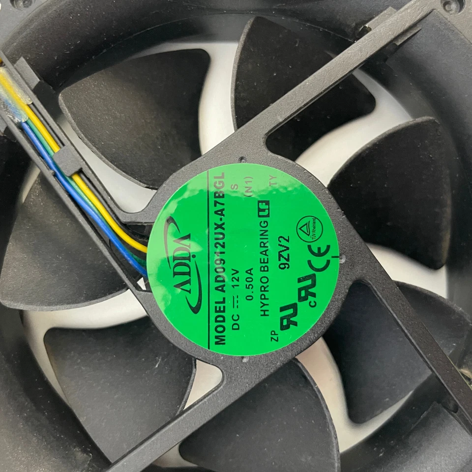 HP Compaq 8100 Case Cooling Fan 92mm 4-Pin 12V 0.50A 593220-001 AD0912UX-A7BGL - Image 3 of 4