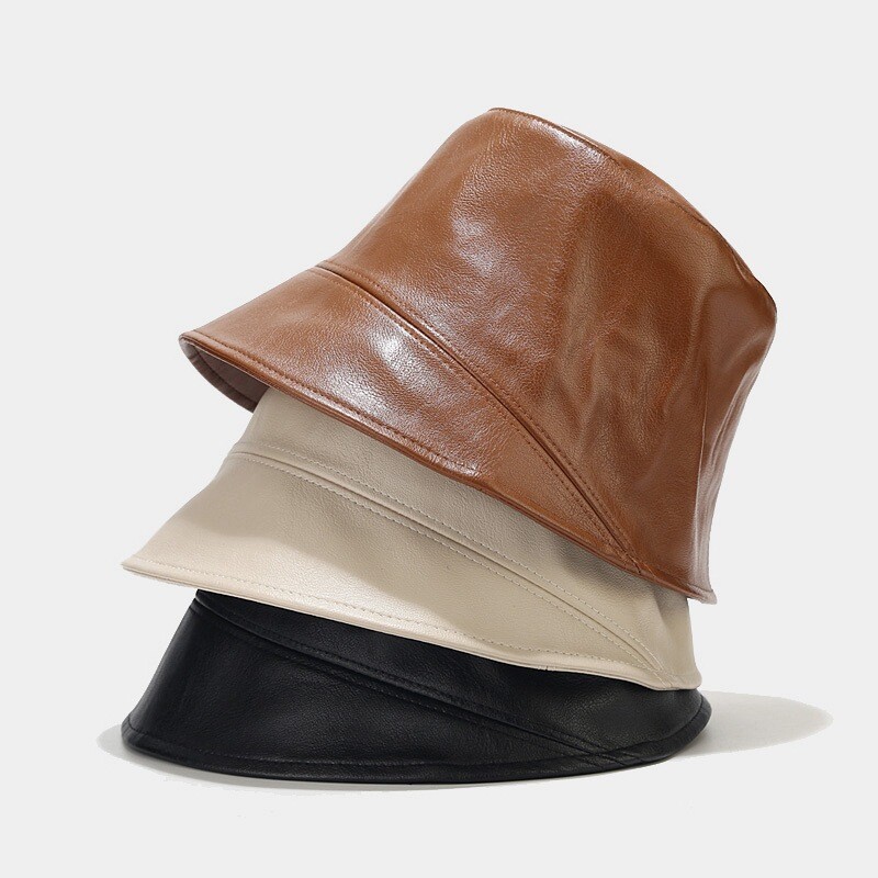 FAUX LEATHER BUCKET HAT Chain Faux Leather Bucket, Hats Kangol Water-resistant main image 3